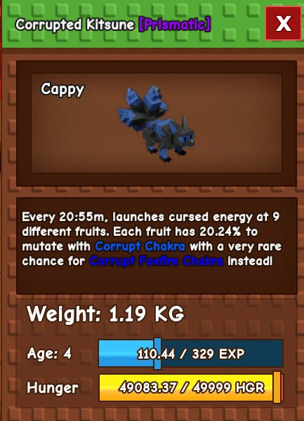 1x Corrupted Kitsune