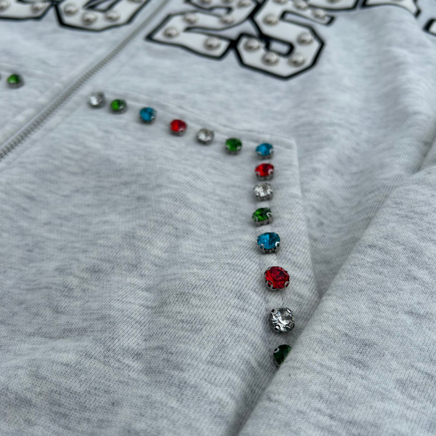 "Luxury 2025” Bedazzled Hoodie
