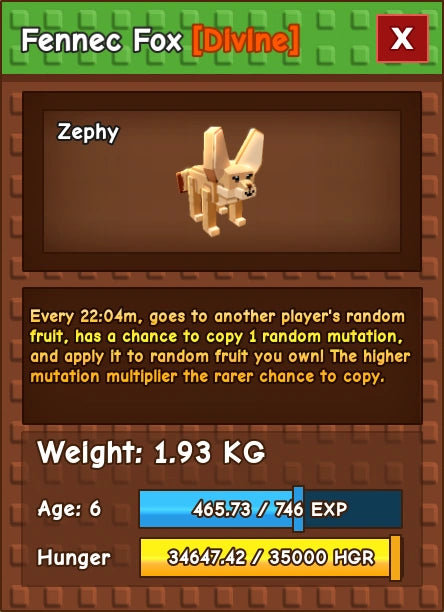 1x Fennec Fox