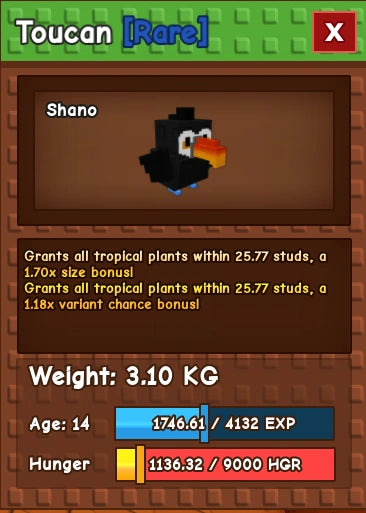1x Toucan