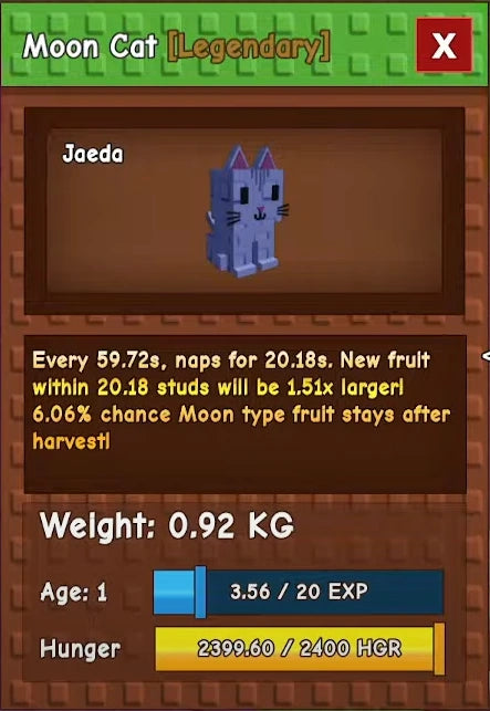 1x Moon Cat