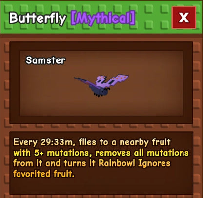 1x Butterfly