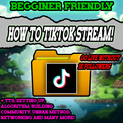 HOW TO STREAM ON TIKTOK (not a course)