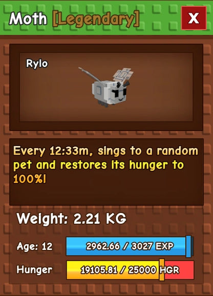 1x Moth
