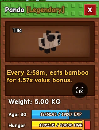 1x Panda
