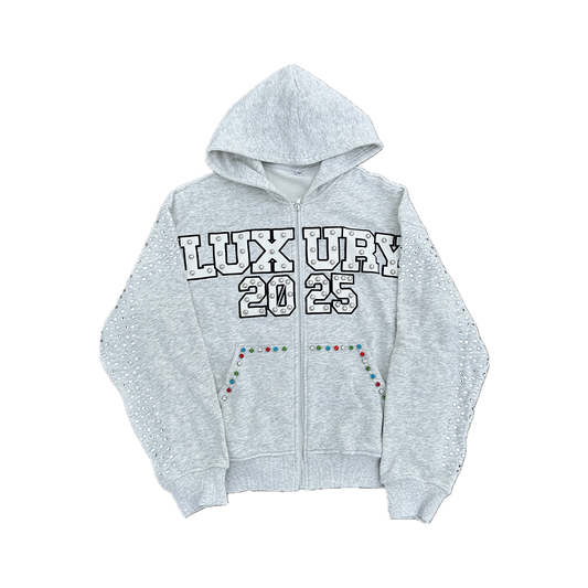 "Luxury 2025” Bedazzled Hoodie