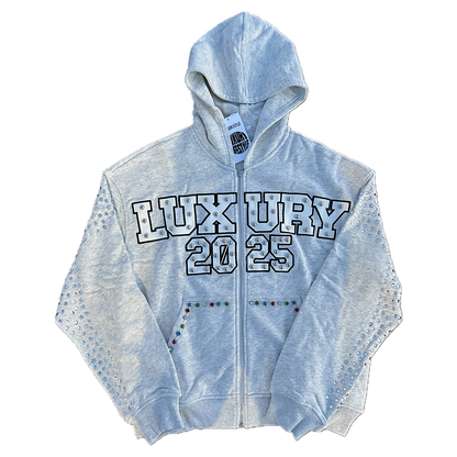 "Luxury 2025” Bedazzled Hoodie